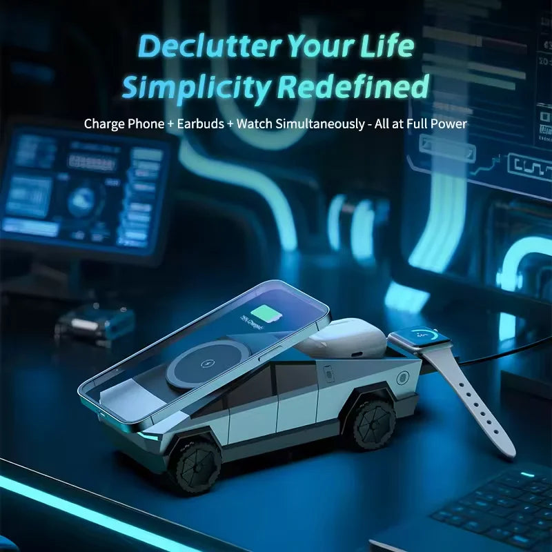 CYBERTRUCK TESLA CARGADOR INALAMBRICO